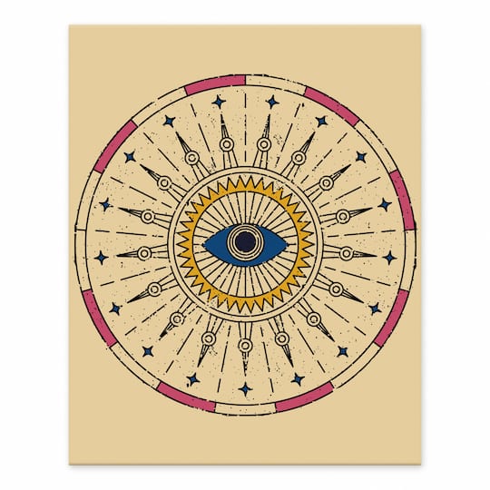 All Seeing Eye Design 4 8&#x22; x 10&#x22; Tabletop Canvas
